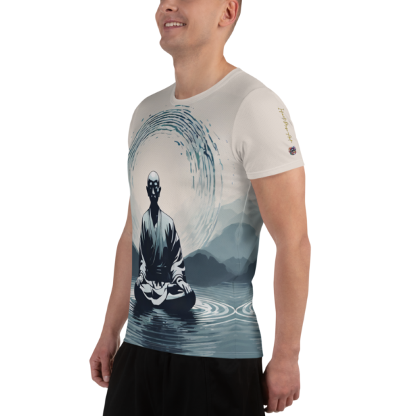 Circle of Serenity All-Over Print Men's Athletic T-Shirt - EVOKE Performance - Image 4