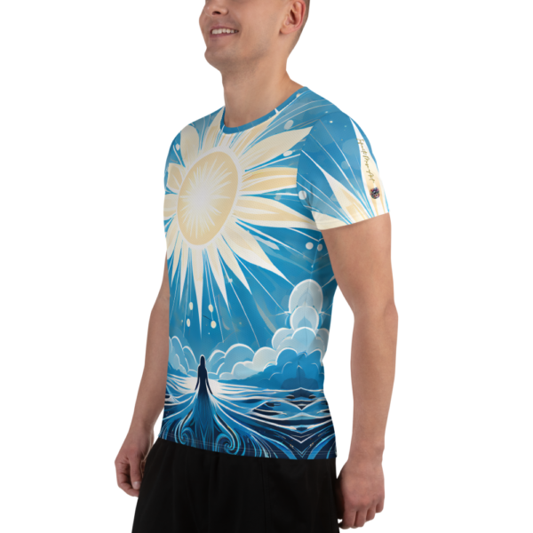 Radiance of Solitude - All-Over Print Men's Athletic T-Shirt for Martial Arts & Sports - Image 4