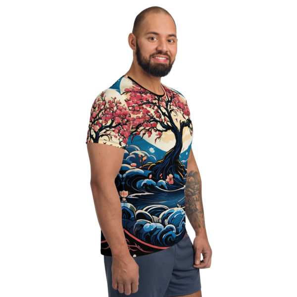 Lunar Blossom All-Over Print Men's Athletic T-Shirt – EVOKE Performance Activewear