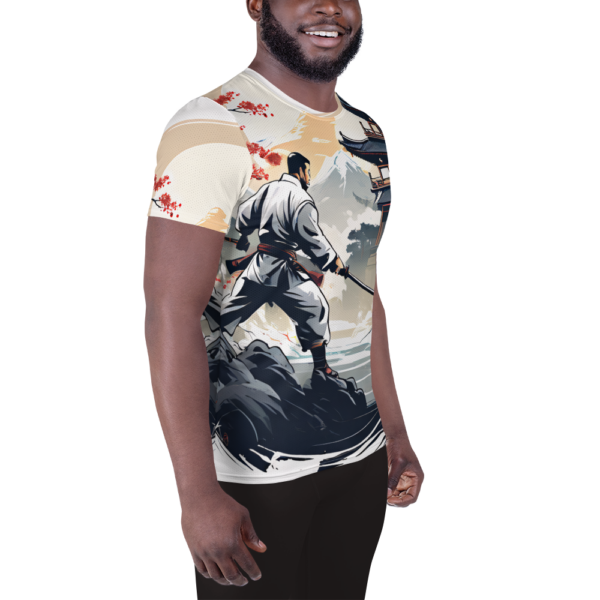 All-Over Print Men's Athletic T-Shirt – The Samurai's Resolve Design by EVOKE Performance