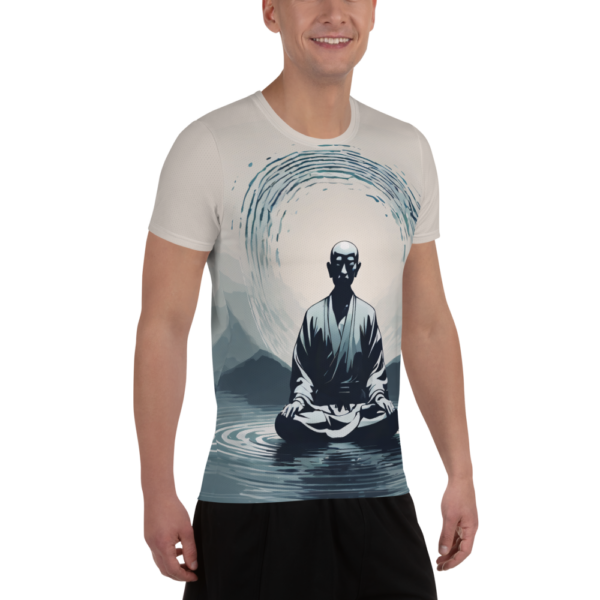 Circle of Serenity All-Over Print Men's Athletic T-Shirt - EVOKE Performance