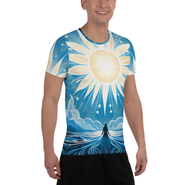 Radiance of Solitude - All-Over Print Men's Athletic T-Shirt for Martial Arts & Sports