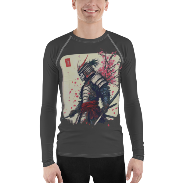 Cherry Blossom Samurai All-Over Print Men's Rash Guard – EVOKE Performance - Image 2