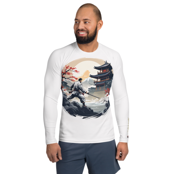 Men's All-Over Print Rash Guard – The Samurai's Resolve Design by EVOKE Performance - Image 2