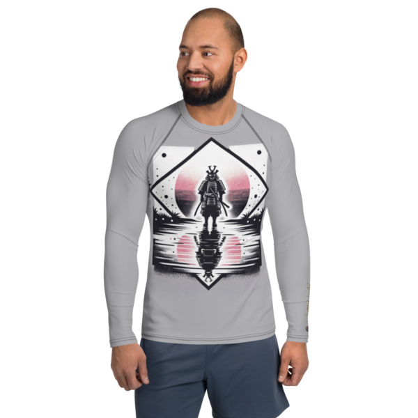 Samurai Reflection All-Over Print Men's Rash Guard - EVOKE Performance - Image 2