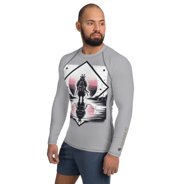 Samurai Reflection All-Over Print Men's Rash Guard - EVOKE Performance - Image 4