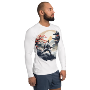 Men's All-Over Print Rash Guard – The Samurai's Resolve Design by EVOKE Performance