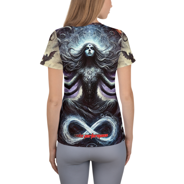 Ethereal Convergence Women's All-Over Print Athletic T-Shirt – EVOKE Performance Brand - Image 3