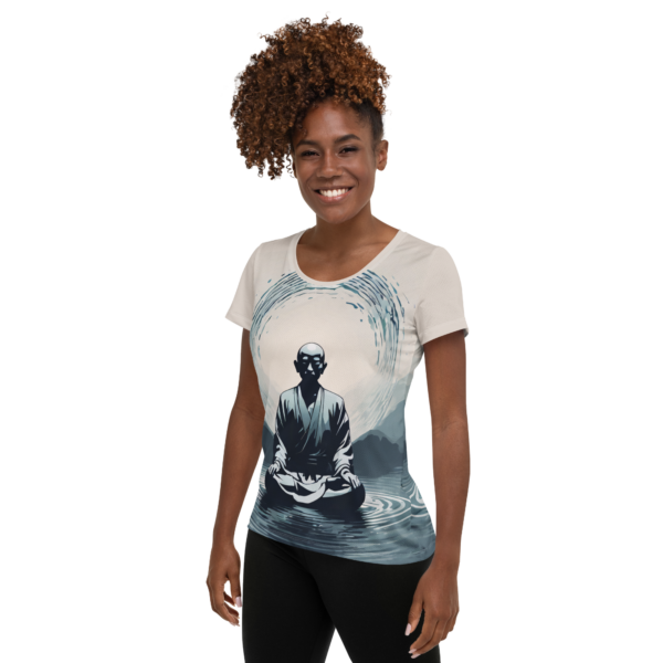 Circle of Serenity All-Over Print Women's Athletic T-Shirt - EVOKE Performance