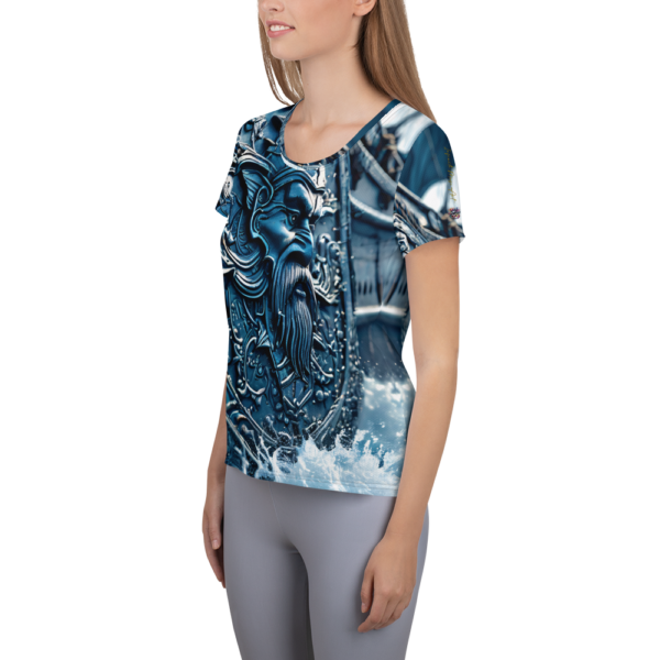 Abyssal Navigator All-Over Print Women's Athletic T-Shirt – EVOKE Performance