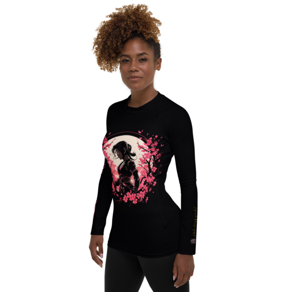 Women's All-Over Print Rash Guard – Blossoms of Discipline Design by EVOKE Performance