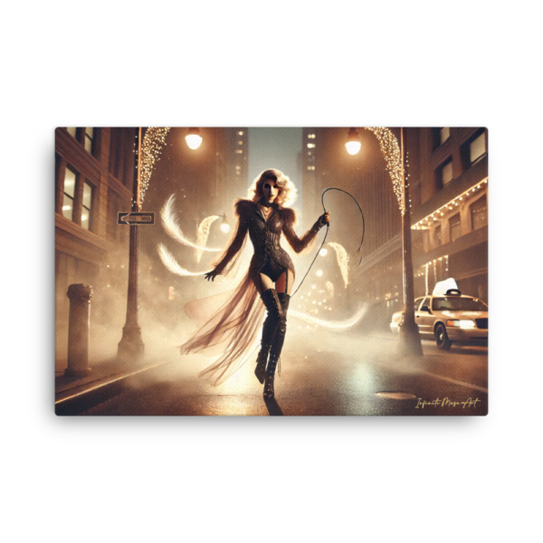 Mistress of Midnight: Urban Fantasy Thin Canvas Print (24x36in)