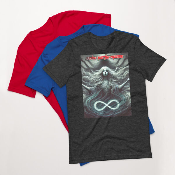 Evoke Performance Unisex T-Shirt – Ethereal Infinity Weaver Design