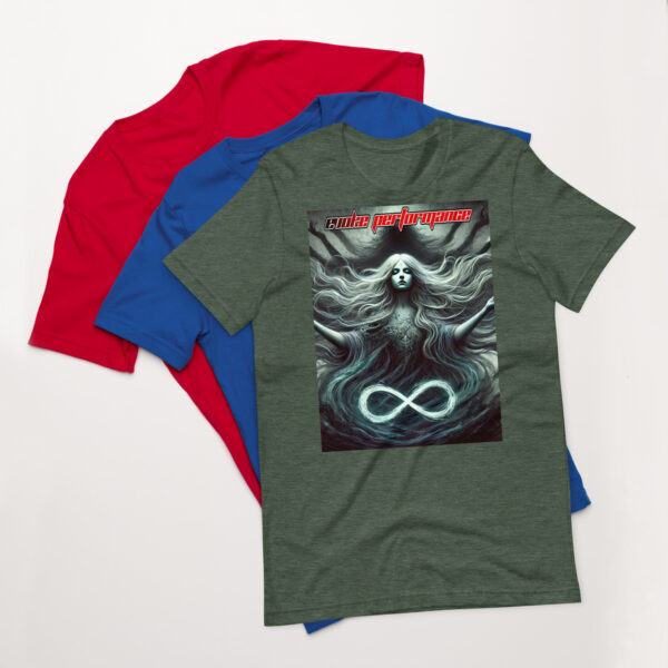 Evoke Performance Unisex T-Shirt – Ethereal Infinity Weaver Design - Image 7