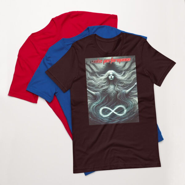 Evoke Performance Unisex T-Shirt – Ethereal Infinity Weaver Design - Image 3